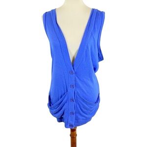 Express long vest cardigan size M